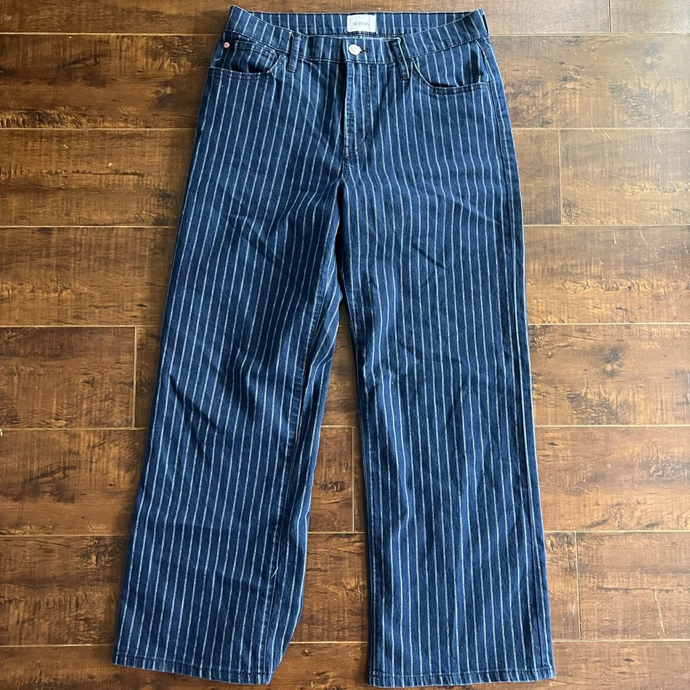 Hudson Jeans Navy with White Stripes